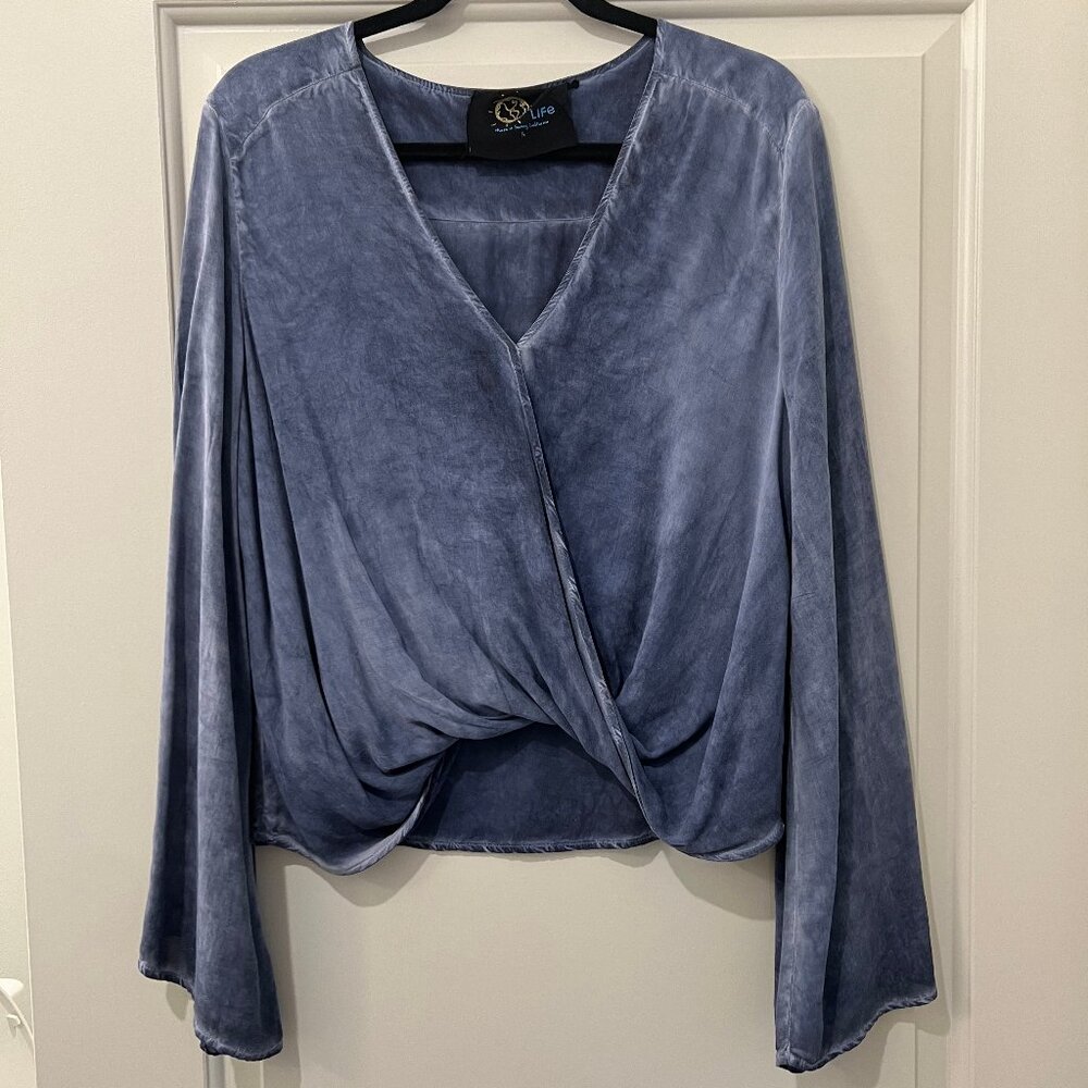 Blue Life blouse